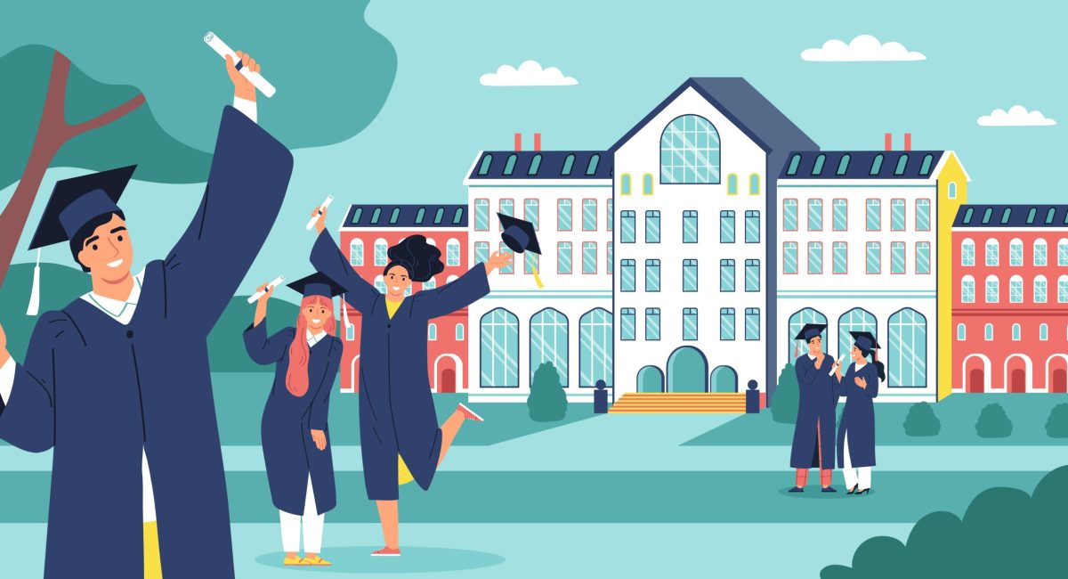 Student flat concept with young men graduation scene with university campus on background vector illustration SSUCv3H4sIAAAAAAACA01RyUoDQRD9laLPo1G8zU0hKCIYzMFD8FDTXZkU00voZWII8+9WTxLJrarfwqvXJ9VhYq3ak2JrS8oRMwev2sdGkeEcIqNV7cPUqJQxl0RJuLJpzNQLOu9Xk82pvqtWPXt2aNPim62xvCUl8tIJsCYE9AY+NaGHGZqaq+qlCJ19nxYfwnEYh/QvfONUw2joriQ1/TQKe/L6WCNJpkiWcE64EWg4ZIruEndkQ+E8YjFcRzUGLRlV+1TPkdODq699xP2OdeSRYt0NJR1r8lwM+Qxbixl08Jr2GQ6cd3AMxffgyINoTZkLhKTJ0xkvvnolzkfQ6PYlgeAd6qGPojQwkpbT4Lb/e1hK+dhZguVqPTf2Rd6QsDy8r15hG6KTzhqVf2tzqrlUePZKC0M6VKuRbsa7dHRdsLXUMMgXT9P0Byyqp08AAgAA